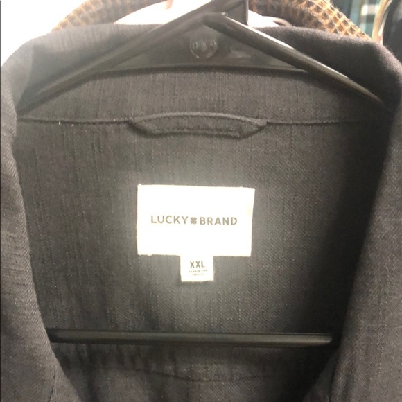 Lucky Brand Black Casual Button Down Shirt - Picture 2 of 7